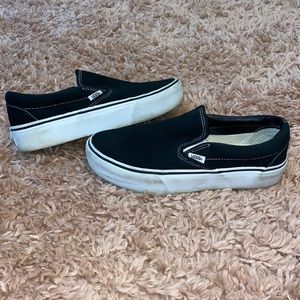 Black slip-on vans